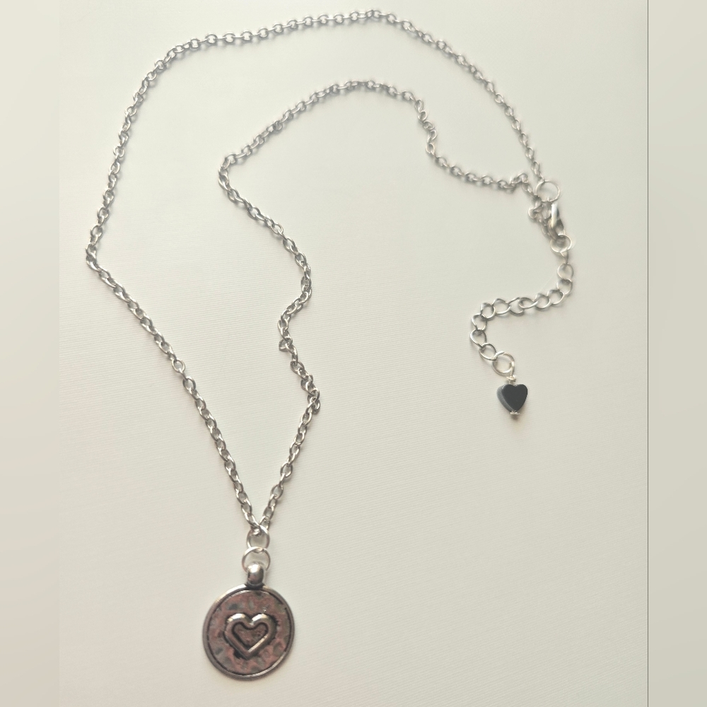 Silver Heart Pendant Necklace